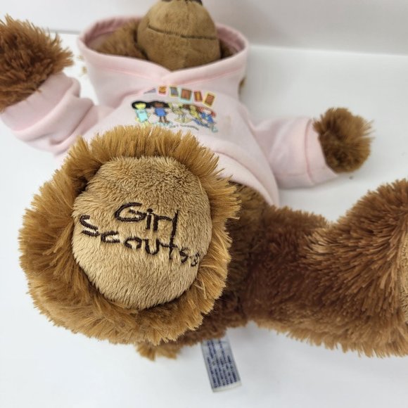 Girl Scout Little Brownie Bear Pink Sweatshirt Plush Mary Meyer 13" Toy - Picture 5 of 11